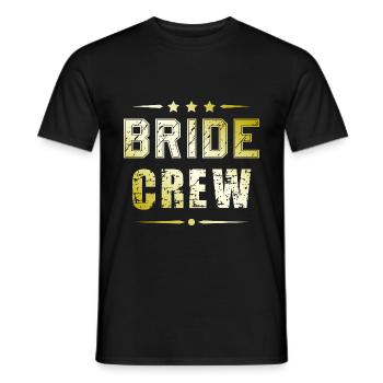 Bride Crew - Men's T-Shirt - black - Front - AI Model Male 178 light (178cm)