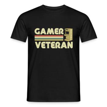 Gamer veteran - T-shirt homme - noir - Devant - AI Model Male 178 light (178cm)
