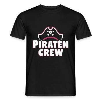Pirate Carnaval Carnaval Déguisement - T-shirt homme - noir - Devant - AI Model Male 178 light (178cm)