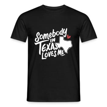 État du Texas Texans Texas - T-shirt homme - noir - Devant - AI Model Male 178 light (178cm)