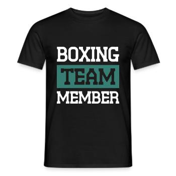 Boxing Team - Men's T-Shirt - black - Front - AI Model Male 178 light (178cm)