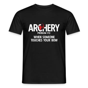 Bogenschießen Archery - Männer T-Shirt - Schwarz - Vorne - AI Model Male 178 light (178cm)