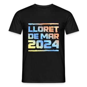 Lloret De Mar 2024 Colorful - Men's T-Shirt - black - Front - AI Model Male 178 light (178cm)