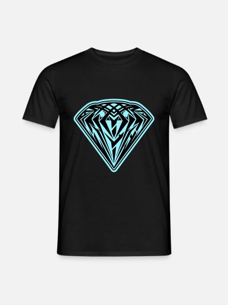 Diamond Symbol Icon - Men's T-Shirt - black