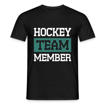 Équipe de hockey - T-shirt homme - noir - Devant - AI Model Male 178 light (178cm)