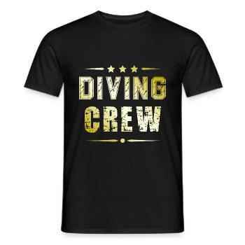 Diving Crew - Men's T-Shirt - black - Front - AI Model Male 178 light (178cm)
