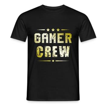Équipage de joueurs - T-shirt homme - noir - Devant - AI Model Male 178 light (178cm)