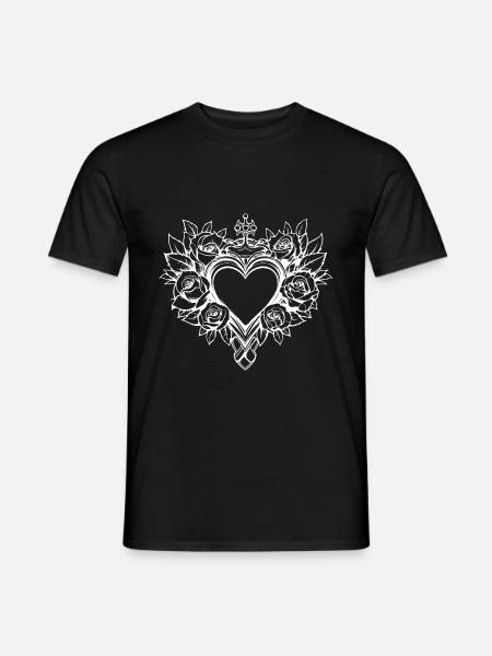 Heart Symbol Tattoo Love - Men's T-Shirt - black