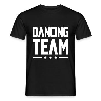 Dancing Team - Männer T-Shirt - Schwarz - Vorne - AI Model Male 178 light (178cm)