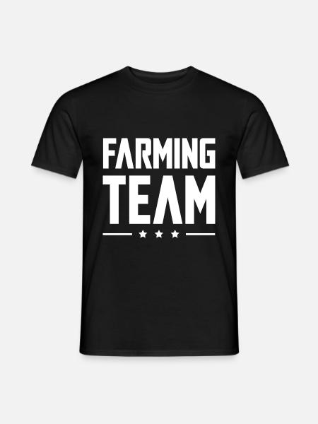 Farming Team - Männer T-Shirt - Schwarz
