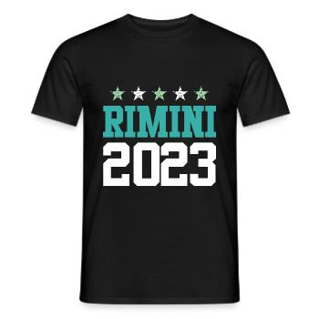 Rimini 2023 - T-shirt homme - noir - Devant - AI Model Male 178 light (178cm)