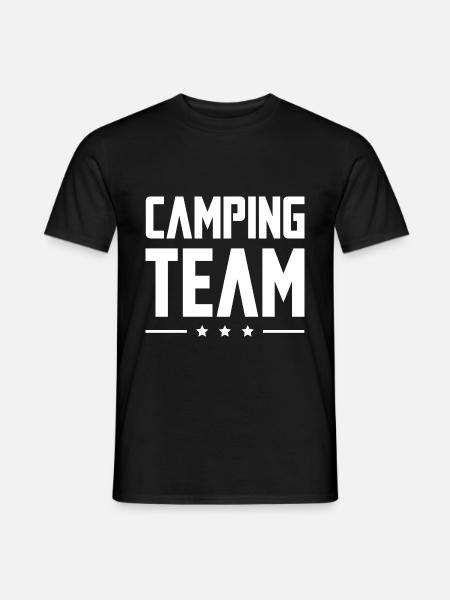 Camping Team - Men's T-Shirt - black