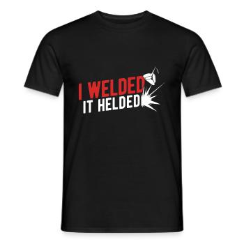 Schweißen Für Schweißer - Männer T-Shirt - Schwarz - Vorne - AI Model Male 178 light (178cm)