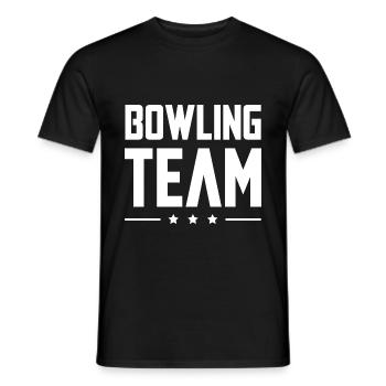 Bowling Team - Männer T-Shirt - Schwarz - Vorne - AI Model Male 178 light (178cm)