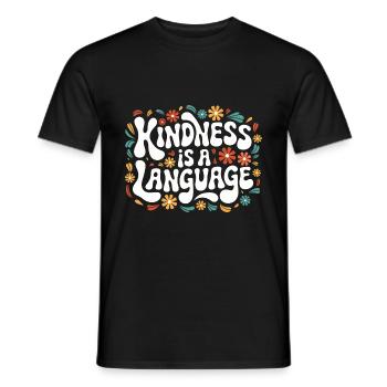 Altruisme Don désintéressé Donner d’école - T-shirt homme - noir - Devant - AI Model Male 178 light (178cm)