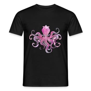 OCTOPUS OCTOPUS OCTOPUS - T-shirt homme - noir - Devant - AI Model Male 178 light (178cm)