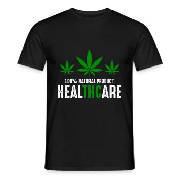 100% Natural Product Healthcare - Männer T-Shirt - Schwarz - Vorne - AI Model Male 178 light (178cm)