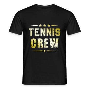 Équipe de tennis - T-shirt homme - noir - Devant - AI Model Male 178 light (178cm)