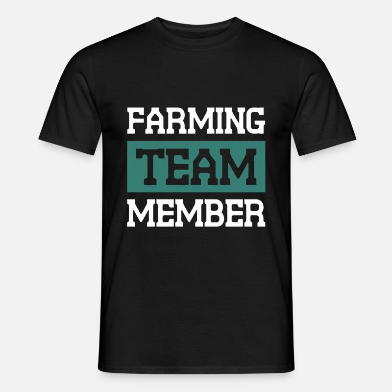 Farming Team - Männer T-Shirt - Schwarz