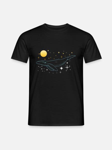 Walliebhaber Walexperte Wal - Männer T-Shirt - Schwarz