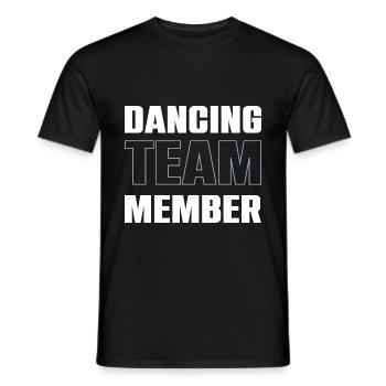Dancing Team - Männer T-Shirt - Schwarz - Vorne - AI Model Male 178 light (178cm)