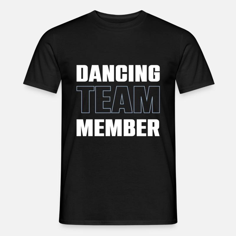Dancing Team - Männer T-Shirt - Schwarz