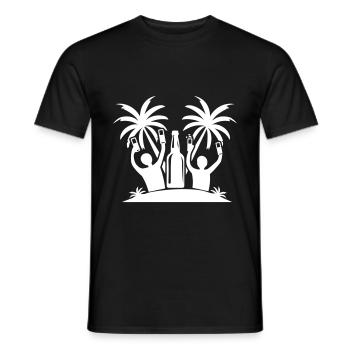 Insel Party Feiern Bier - Männer T-Shirt - Schwarz - Vorne - AI Model Male 178 light (178cm)