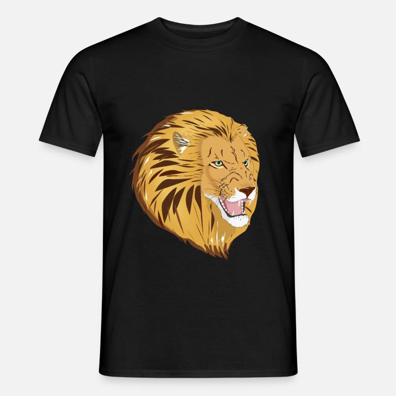 Lio der Löwe - Männer T-Shirt - Schwarz