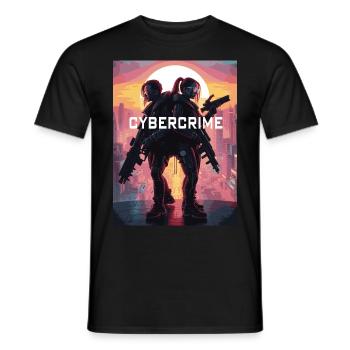 cyber 05 - Männer T-Shirt - Schwarz - Vorne - AI Model Male 178 light (178cm)