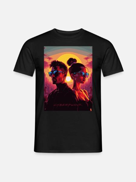 cyber 06 - Männer T-Shirt - Schwarz