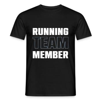 Running Team - Männer T-Shirt - Schwarz - Vorne - AI Model Male 178 light (178cm)