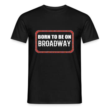 Musical Theatre Broadway Actors - Men's T-Shirt - black - Front - AI Model Male 178 light (178cm)