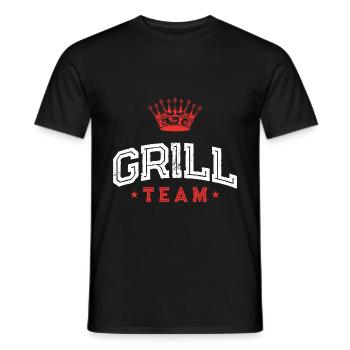 Grill Team - Männer T-Shirt - Schwarz - Vorne - AI Model Male 178 light (178cm)