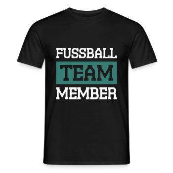 Fussball Team - Männer T-Shirt - Schwarz - Vorne - AI Model Male 178 light (178cm)