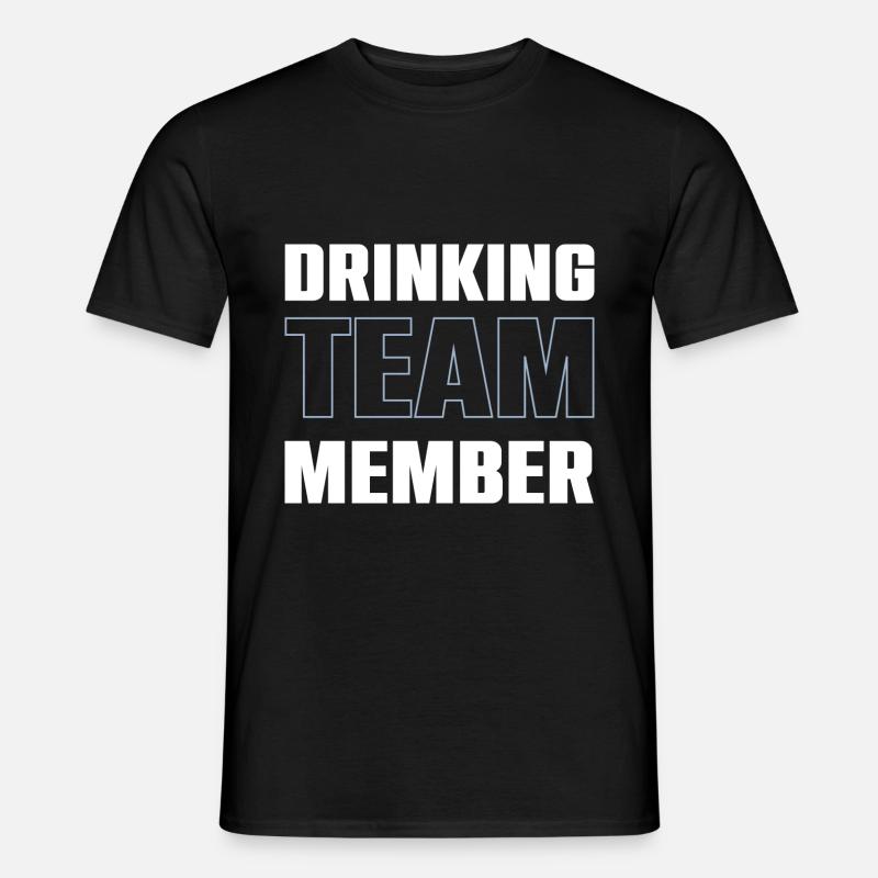 Drinking Team - Männer T-Shirt - Schwarz