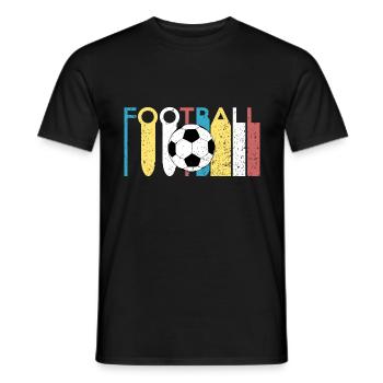 football - T-shirt homme - noir - Devant - AI Model Male 178 light (178cm)