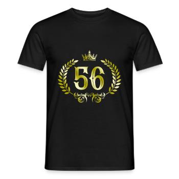 56 Couronne numérique - T-shirt homme - noir - Devant - AI Model Male 178 light (178cm)