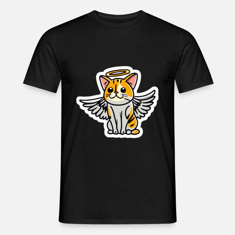 Katze - Männer T-Shirt - Schwarz