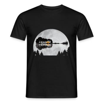 Gitarre Gitarristen Guitar Gitarrenspieler - Männer T-Shirt - Schwarz - Vorne - AI Model Male 178 light (178cm)