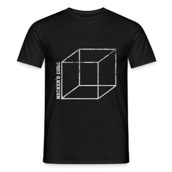 illusion de cou - T-shirt homme - noir - Devant - AI Model Male 178 light (178cm)