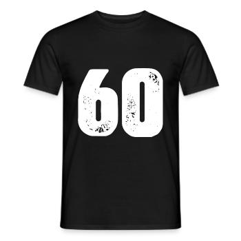 Maillot 60 numéros - T-shirt homme - noir - Devant - AI Model Male 178 light (178cm)