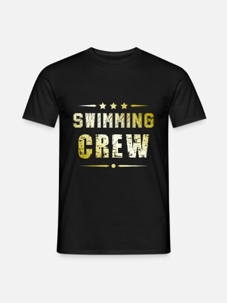 Swimming Crew - Men's T-Shirt - black