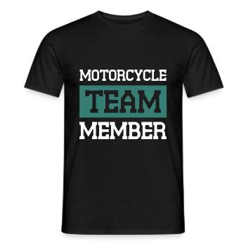 Motorcycle Team - Men's T-Shirt - black - Front - AI Model Male 178 light (178cm)
