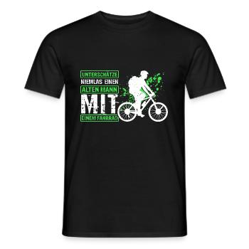 Radfahrer Fahrradfahrer Outdoor Radsport Geschenk - Männer T-Shirt - Schwarz - Vorne - AI Model Male 178 light (178cm)