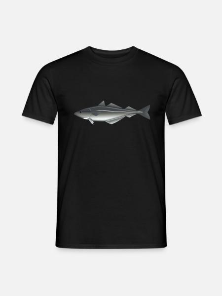 Seelachs_Natur - Männer T-Shirt - Schwarz