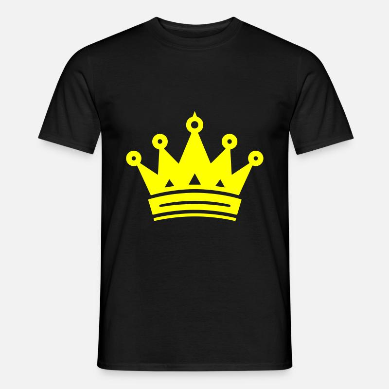 Krone Symbol - Männer T-Shirt - Schwarz