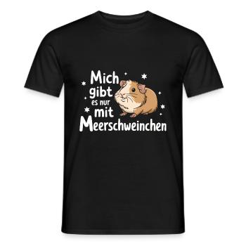 Guinea Pig Shorthair Longhair Crested Dogs - Men's T-Shirt - black - Front - AI Model Male 178 light (178cm)