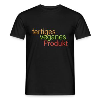 fertiges veganes Produkt - Männer T-Shirt - Schwarz - Vorne - AI Model Male 178 light (178cm)