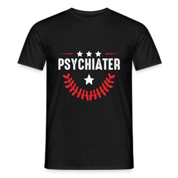 Psychiater Beruf - Männer T-Shirt - Schwarz - Vorne - AI Model Male 178 light (178cm)