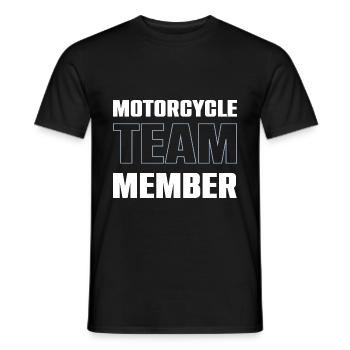 Équipe moto - T-shirt homme - noir - Devant - AI Model Male 178 light (178cm)